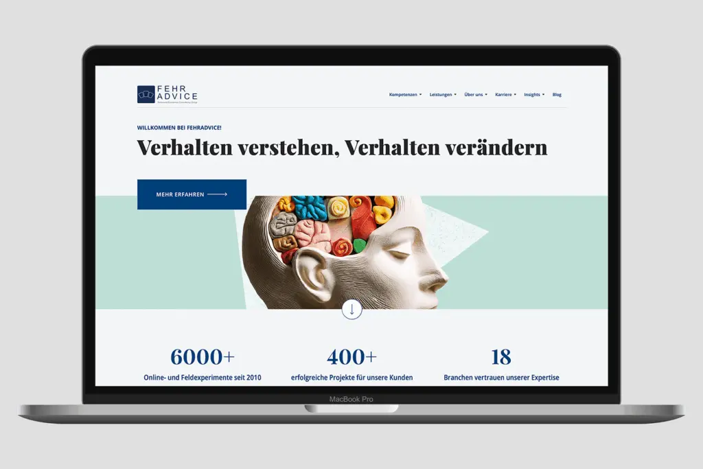 Website für FehrAdvice & Partners AG